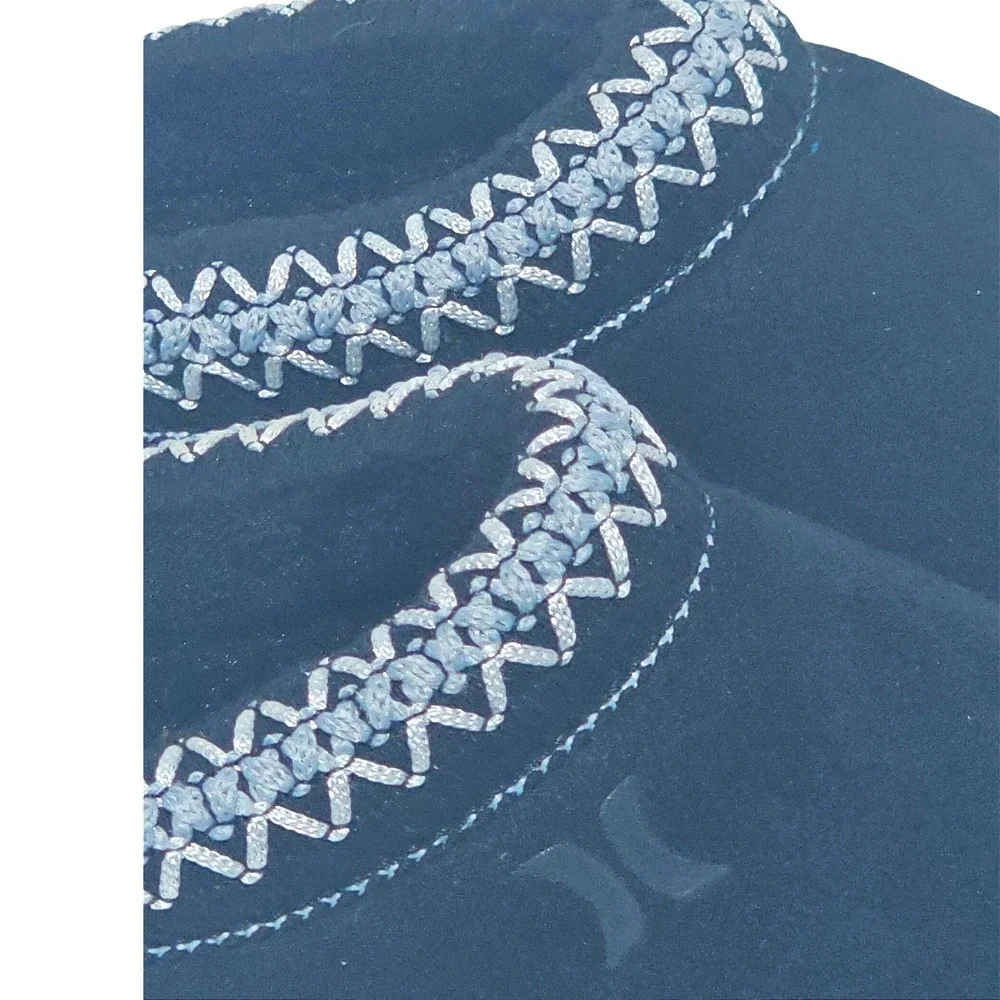 Hurley Kids Black Modi Slipper Boots Embroidered 6 Toddler Moccasin Fuzzy Cozy